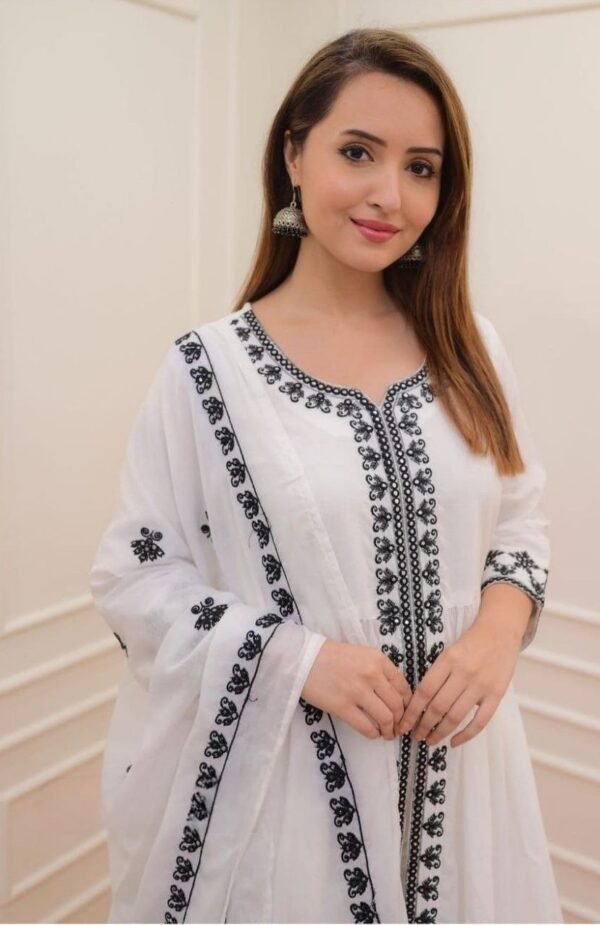 EMBROIDERY WORK KURTI SET