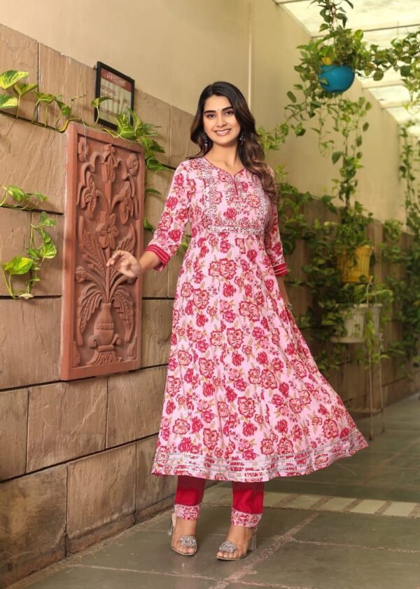 EMBROIDERED ANARKALI KURTI