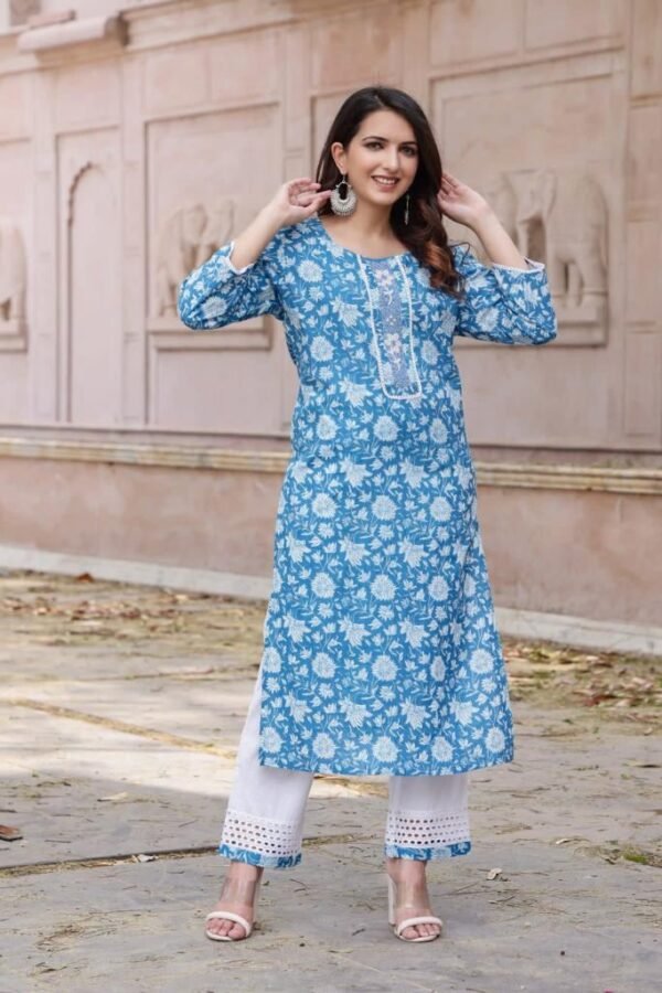 COTTON EMBROIDERY KURTI